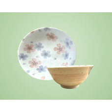 1pc Japanese PINK Flower Bowl 15cm